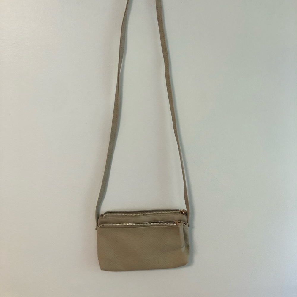 Atmosphere suede/smooth clutch